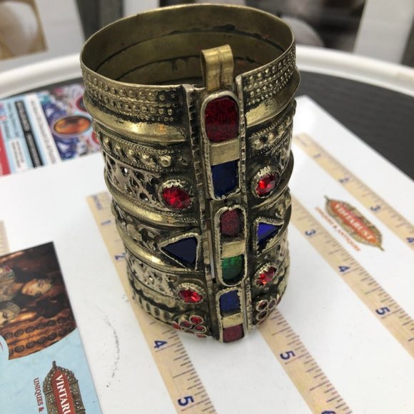 single  cuff  Afghan Vintage Handcuff, Cuff Bracelet, Boho Style, Boho Jewelry, - Picture 7 of 13